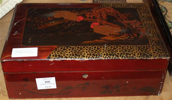Japanese lacquer box(-)